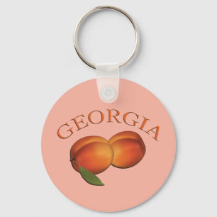 Georgia Peach Key Ring