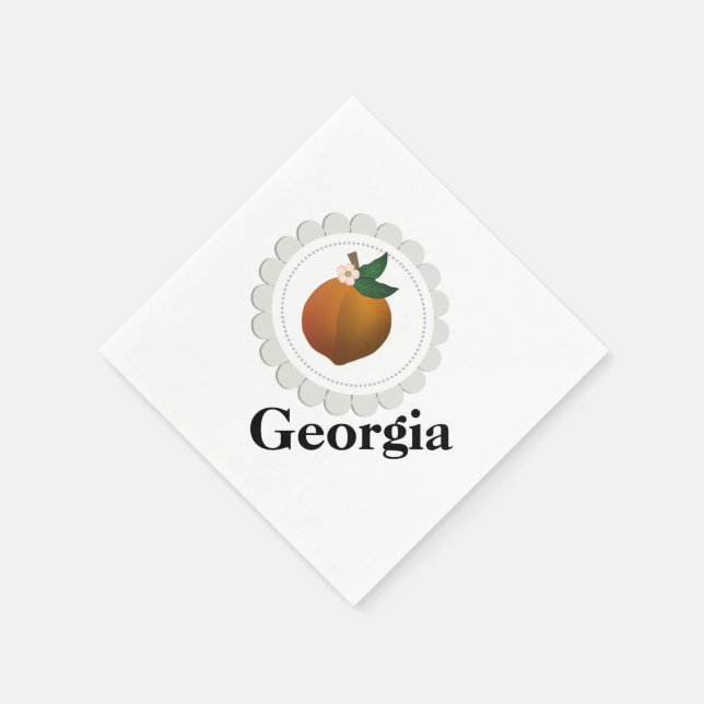 Georgia Peach Napkin (Corner)