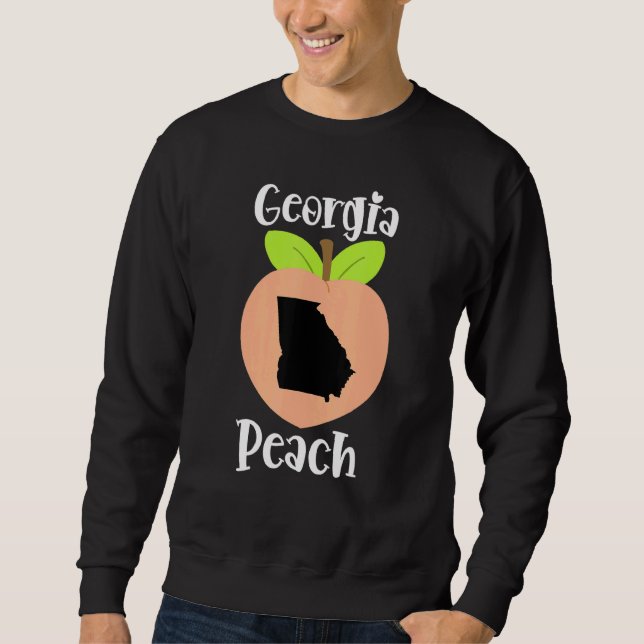 Georgia Peach Peach Fans Pride State Of Georgia Pe Sweatshirt (Front)
