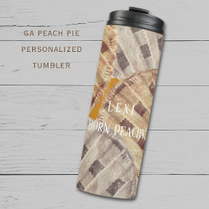 Georgia Peach Pie Custom Thermal Tumbler