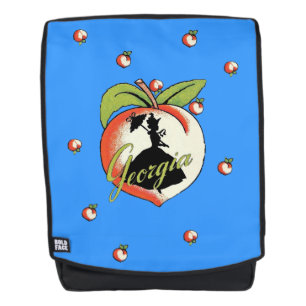 Georgia Peach Southern Lady Hoop Skirt Silhouette Backpack