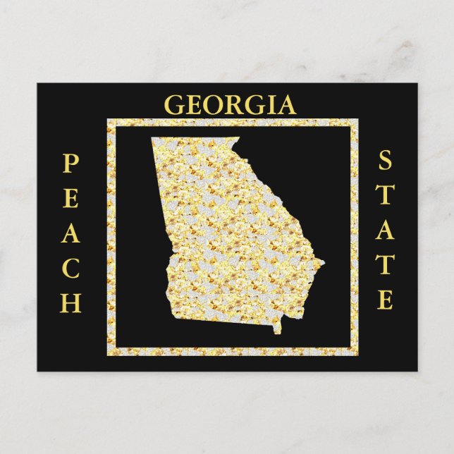GEORGIA PEACH STATE POSTCARD (Front)