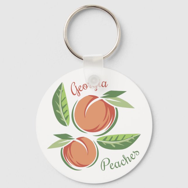 Georgia Peaches Key Ring (Front)