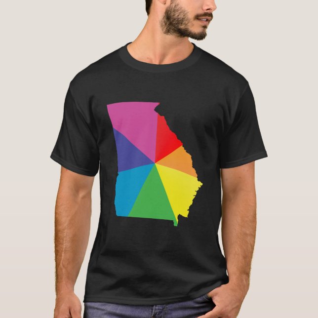 georgia pride. angled. T-Shirt (Front)
