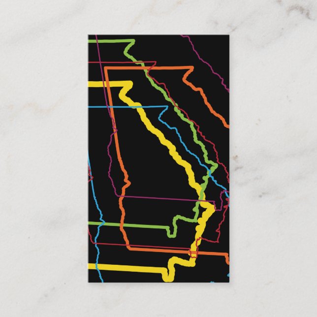 georgia pride blur business card (Front)