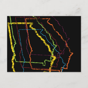 georgia pride blur postcard