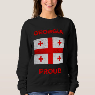 Georgia Proud, Flag of Georgia, Country of Georgia Sweatshirt