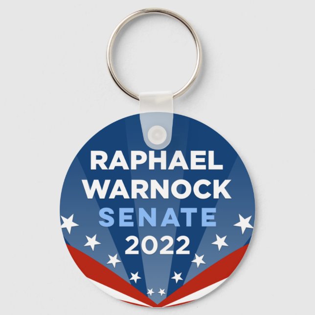 Georgia Raphael Warnock for Senate 2022 Key Ring (Front)