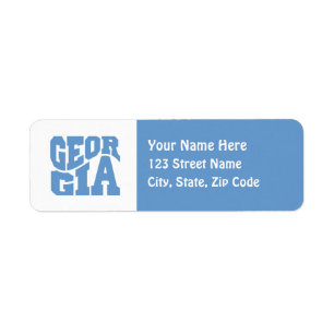 Georgia Return Address Label