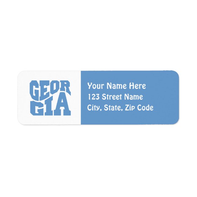 Georgia Return Address Label (Front)