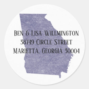 Georgia Return Address Label Seal