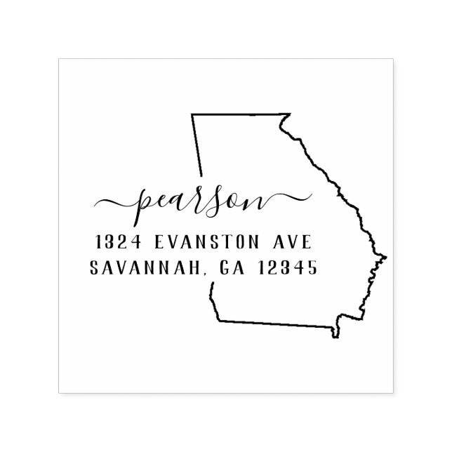 Georgia Return Address Stamp Self-Inking (Design)