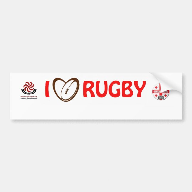 georgia rugby Sticker (Front)