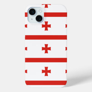 Georgia Sakartvelo flag pattern iPhone 15 Mini Case