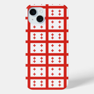 Georgia Sakartvelo flag pattern iPhone 15 Mini Case