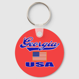 Georgia Script Keychain