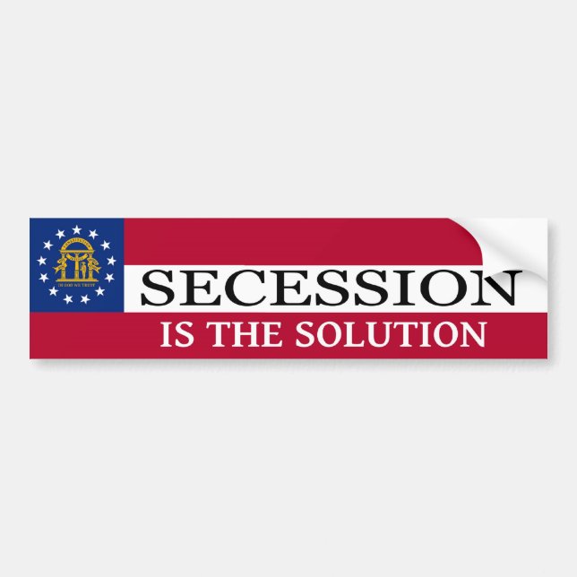 Georgia Secession Bumper Sticker (Front)