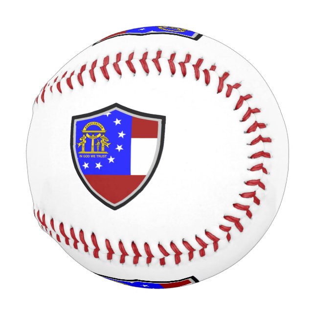 Georgia shield flag baseball (Front Right)