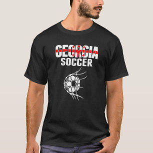 Georgia Soccer Ball In Net Georgian Football Supp T-Shirt