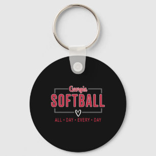 Georgia Softll Vintage Retro Design _1 Key Ring