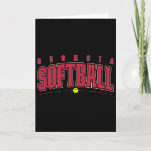 Georgia Softll Vintage Retro Design  Card