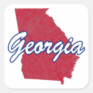 Georgia Square Sticker