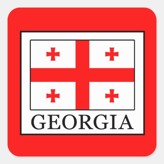 Georgia Square Sticker (Front)