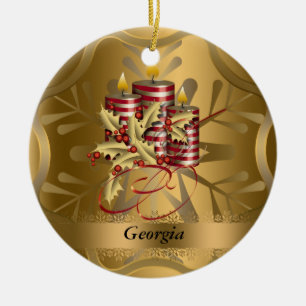 Georgia State Christmas Ornament