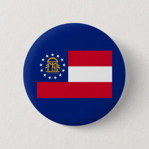 Georgia State Flag Design 6 Cm Round Badge