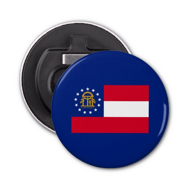 Georgia State Flag Design Bottle Opener (Front)