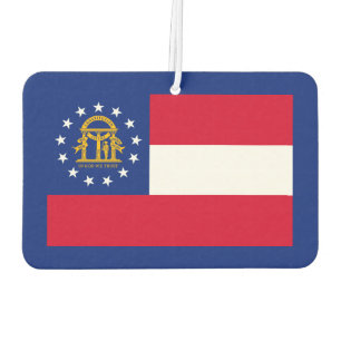 Georgia State Flag Design Car Air Freshener