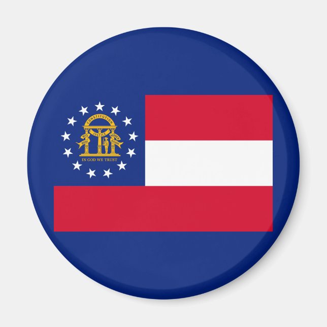 Georgia State Flag Design Magnet (Front)