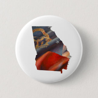 Georgia State Flag Painting Button