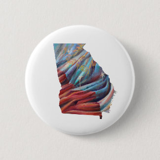 Georgia State Flag Painting Button