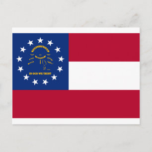 Georgia State Flag Postcard