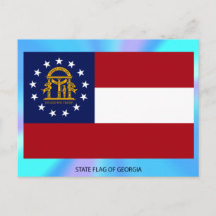 Georgia State Flag Postcard