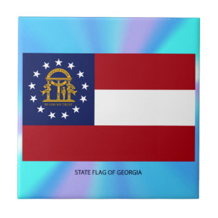 Georgia State Flag Tile