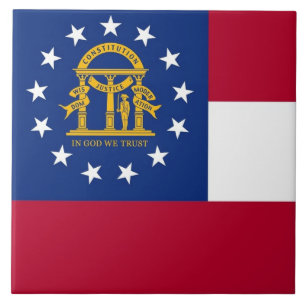 Georgia State Flag Tile