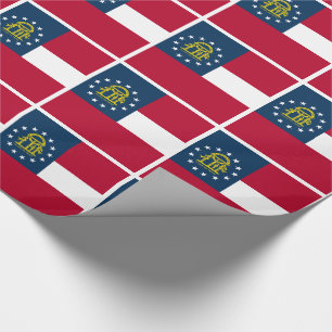 Georgia State Flag Wrapping Paper