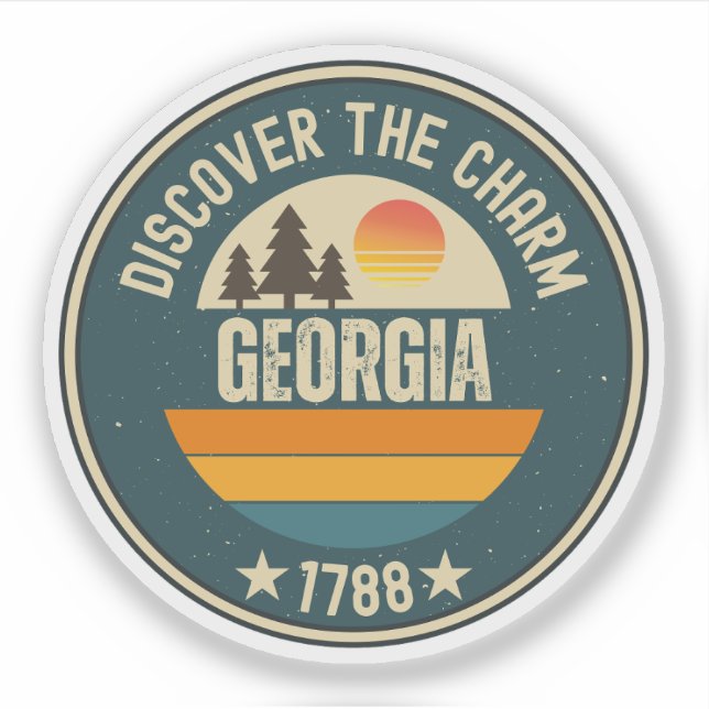 Georgia State Map - GA Travel Keepsake (Front)