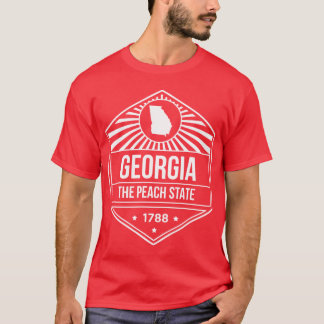 Georgia State Motto The Peach State design T-Shirt