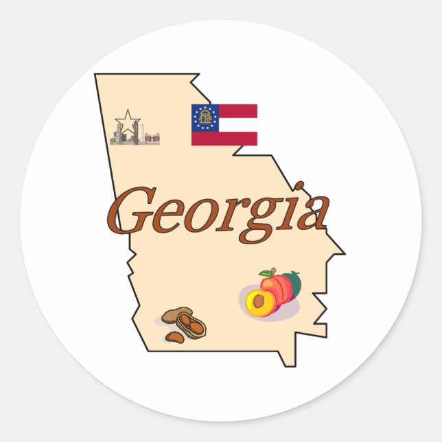 Georgia Sticker (Front)