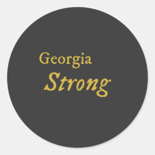 Georgia Strong Classic Round Sticker