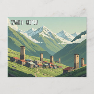 Georgia Svaneti Travel Postcard