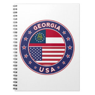 Georgia t-shirt, Georgia sticker, Notebook