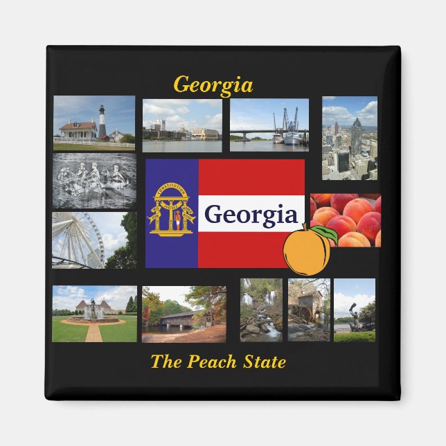 Georgia The Peach State  Magnet (Front)