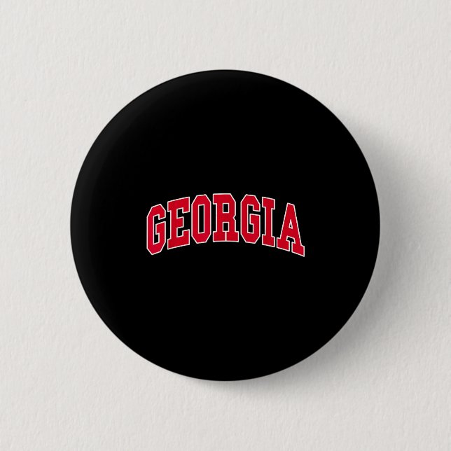 Georgia - Throwback Design - Clic  6 Cm Round Badge (Front)