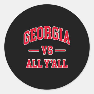 Georgia - Throwback Design - Clic  Classic Round Sticker