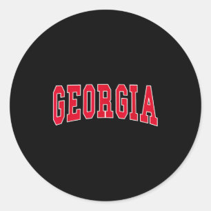 Georgia - Throwback Design - Clic  Classic Round Sticker