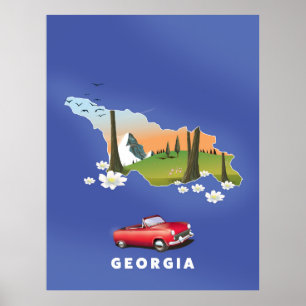 Georgia travel poster